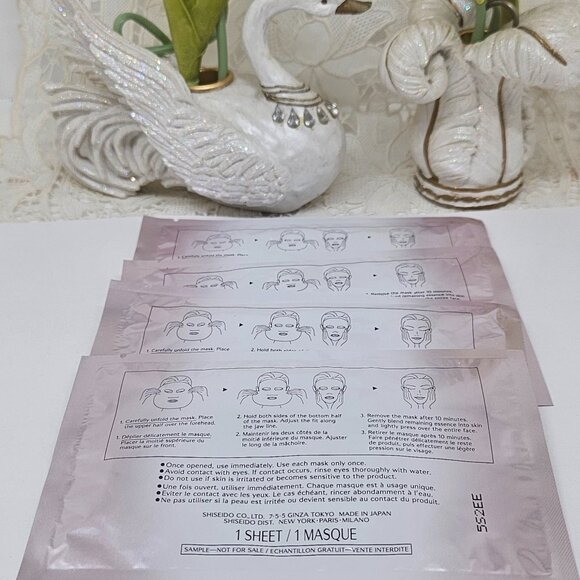 SHISEIDO WHITE LUCENT POWER BRIGHTENING MASK 27ML x 4 SHEETS - Picture 3 of 4
